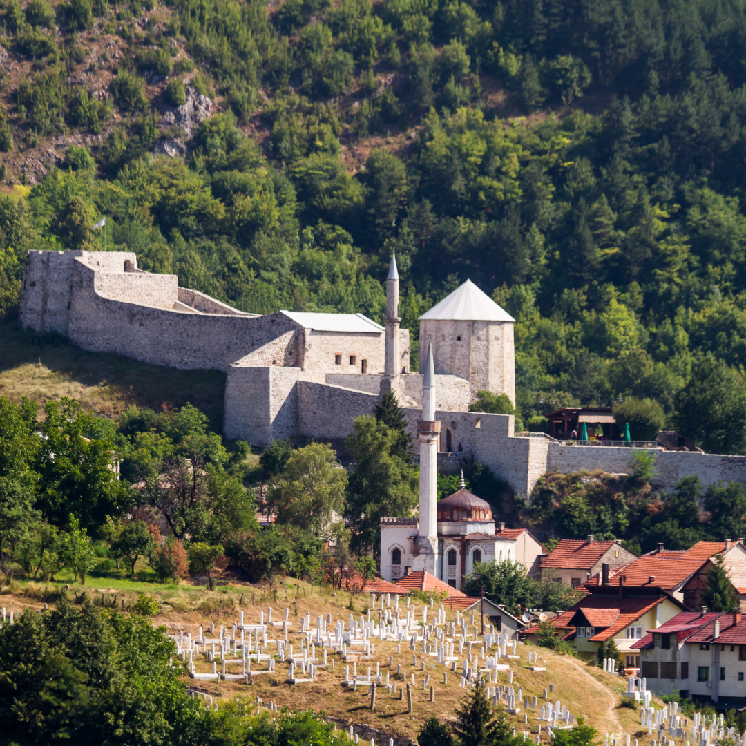 Image of Ancient Travnik Fortress in Bosnia